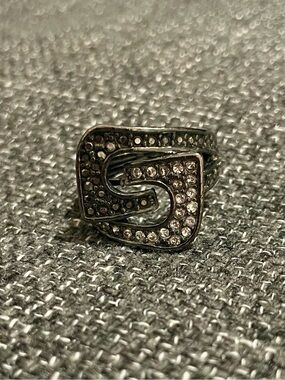 Vintage Guess block ring size 7